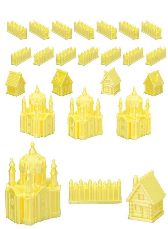 BKPrint3D Custom Civilizations for Catan Board Game | Replacement Player Sets | Settlers Pieces | Base Cities Settlements Roads | 3D Printed | (Slavs Base Set) - Image 1